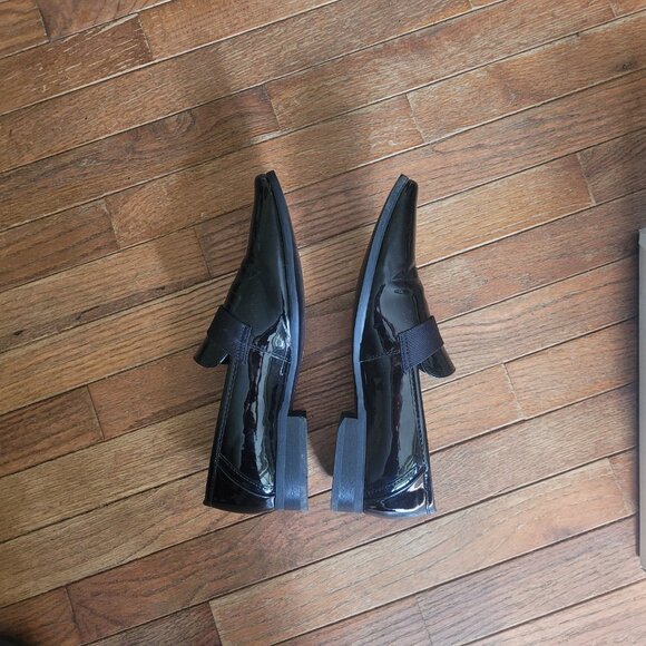 NIB Calvin Klein Black Patent Leather Bernard Loafer, sz 9 - Picture 9 of 9